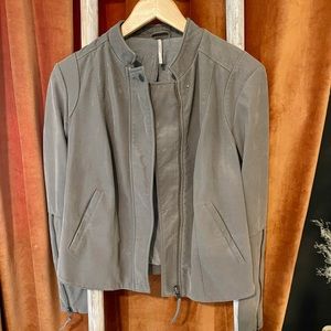 Free People suede moto jacket